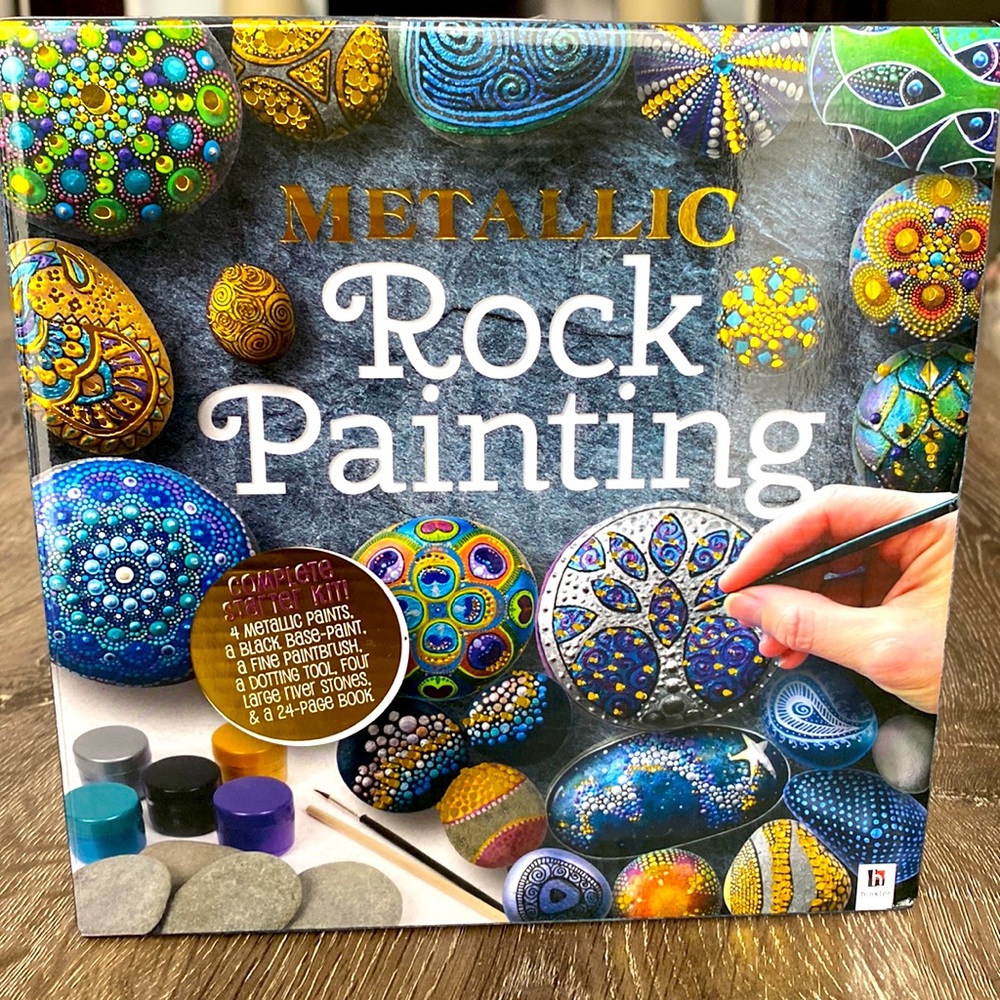 Hinkler metallic rock painting set